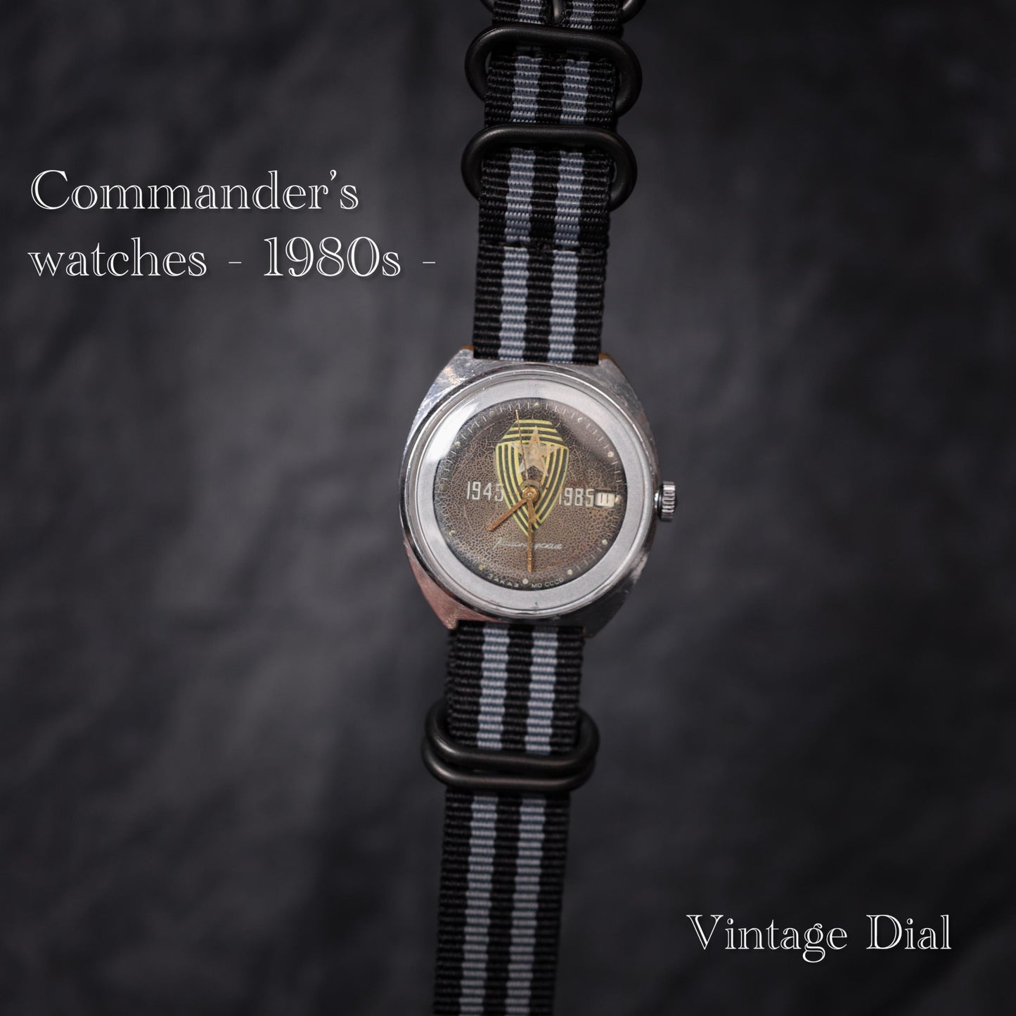 Rera military men vintage  watch Commanders of 1980. This watch is waterproof and shockproof. A perfect Christmas present, gold plated watch