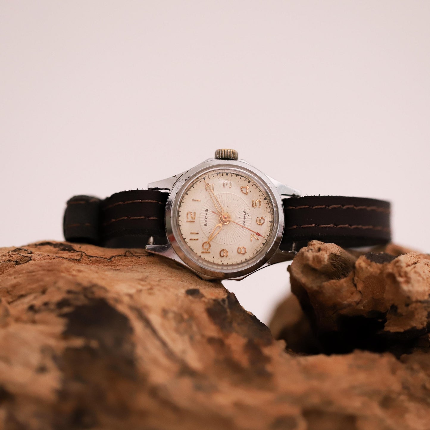 Rare 1950s “Vesna” (Spring watch) Women’s Watch – Vintage USSR Mechanical Timepiece – Soviet Era Collectible Gift for Her