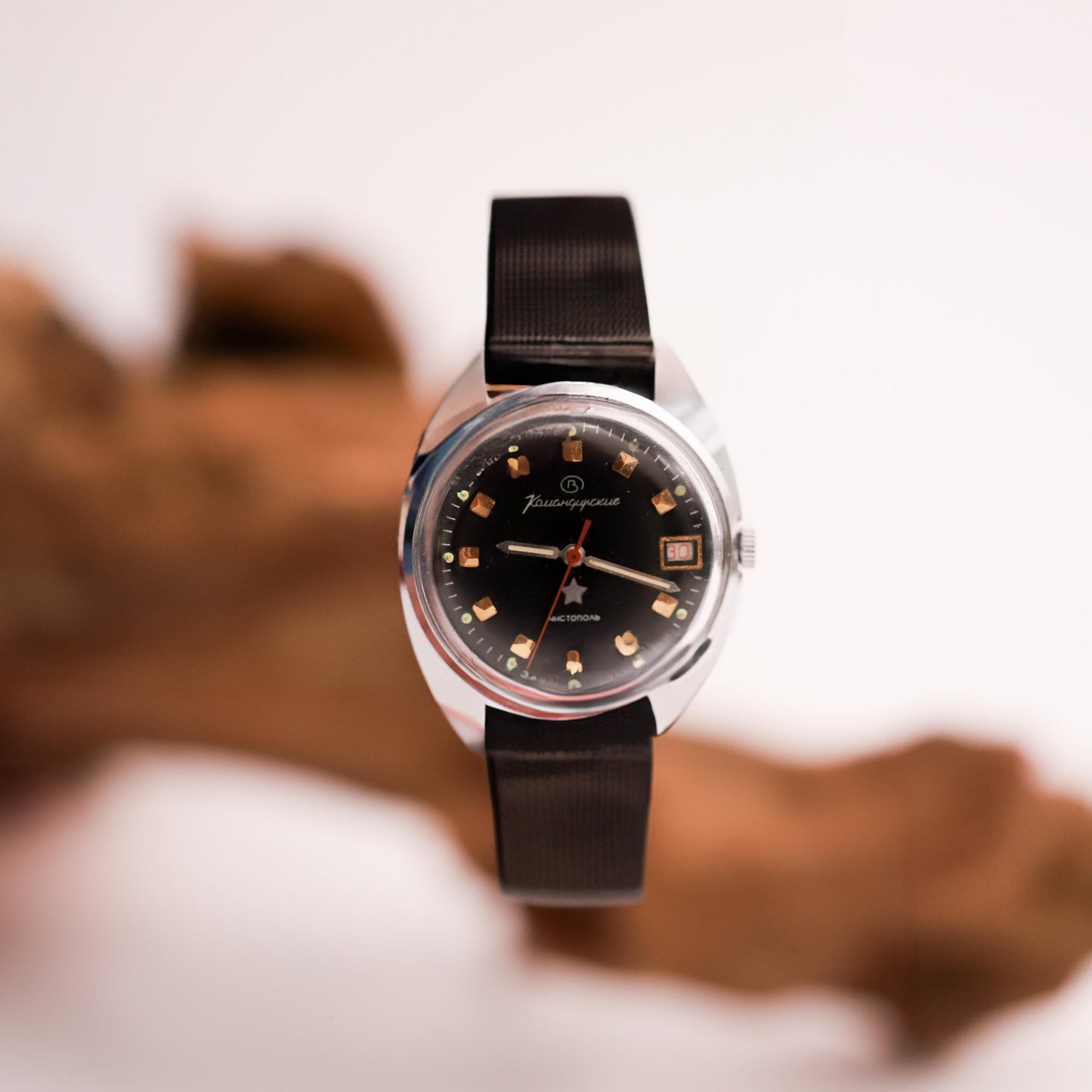 Original rare vintage watch VOSTOK  1967s | Mechanical men's wristwatch with a stainless steel bracelet. A truly unique present