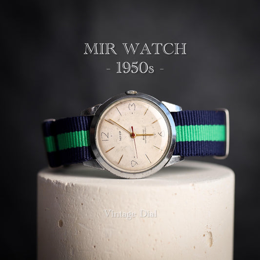 Very very rare original mechanical vintage watch MIR (PEACE)  1950s